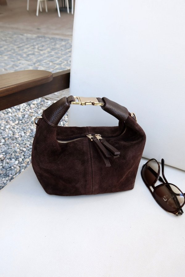 Süet Deri El Çanta