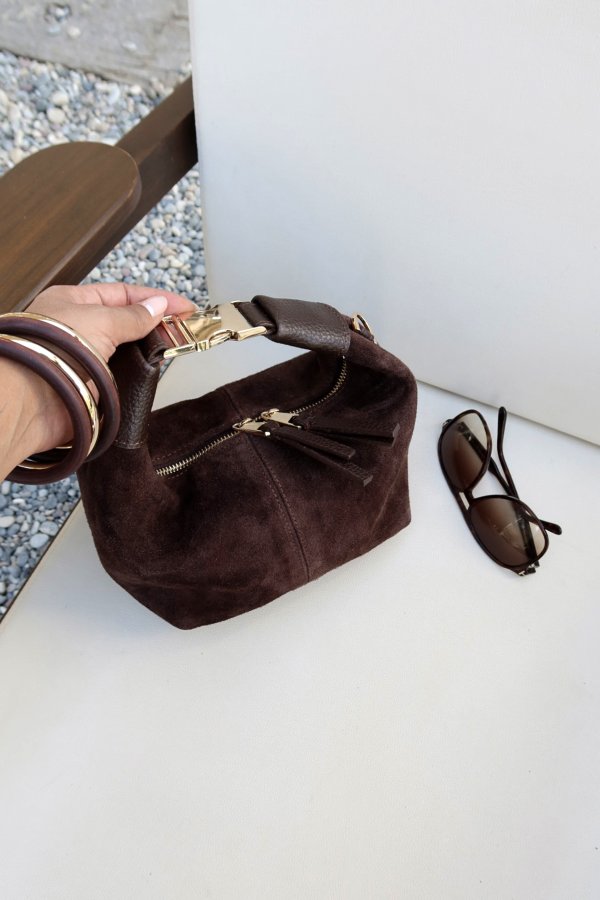 Süet Deri El Çanta