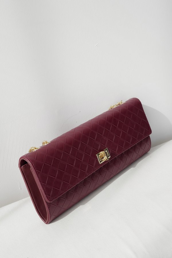 Desenli Dikdörtgen Çanta