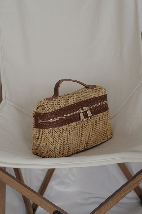 Hasır Çapraz Askılı Çanta