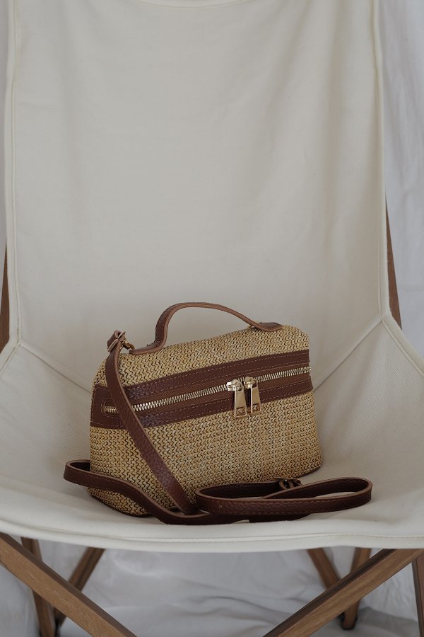 Hasır Çapraz Askılı Çanta
