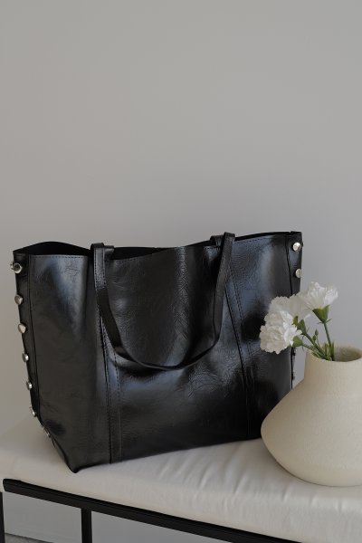 Zımbalı Büyük Çanta