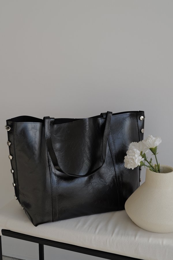 Zımbalı Büyük Çanta