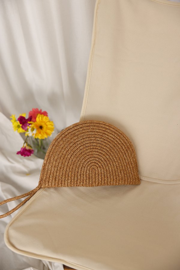 Örgülü Clutch Çanta