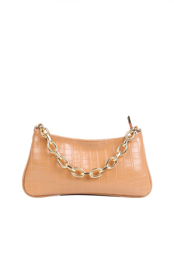 Baskılı Zincir Askılı Çanta