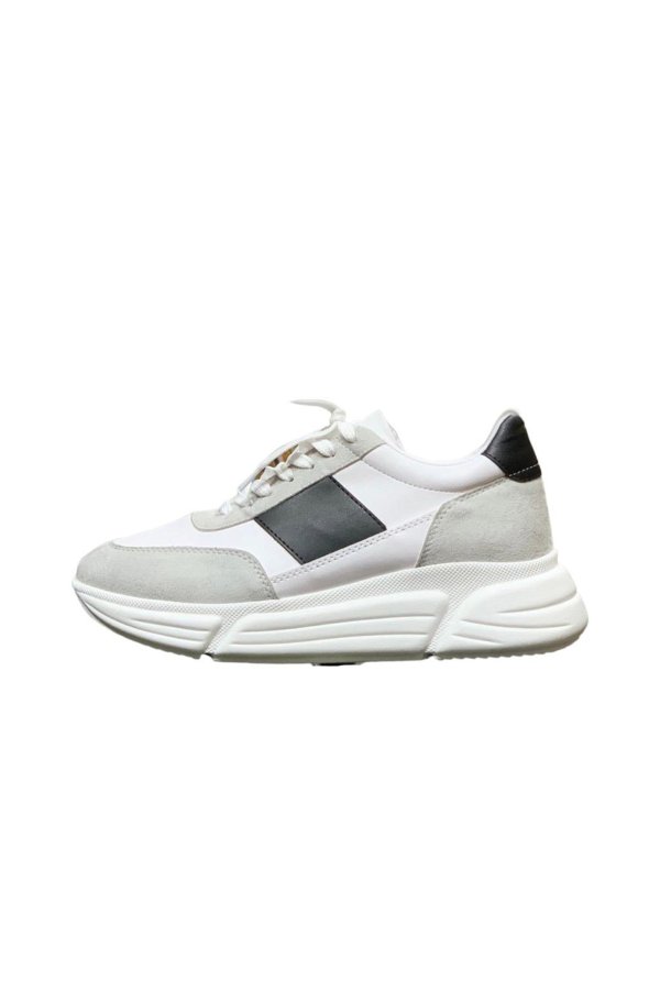 Süet Ve Cilt Detaylı Sneaker