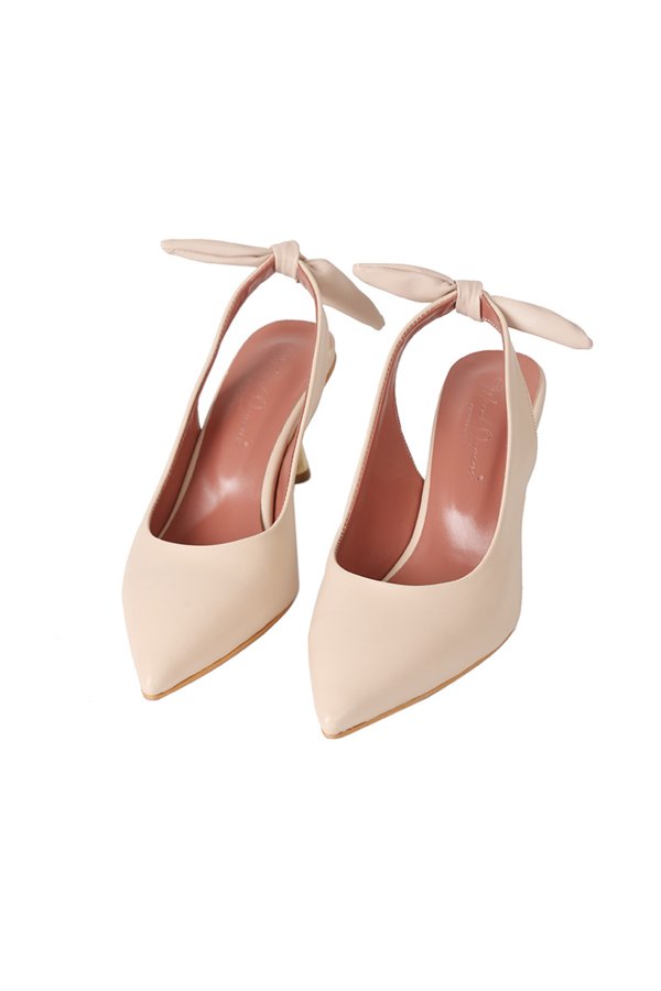 Arkası Fiyonklu Topuklu Ayakkabı