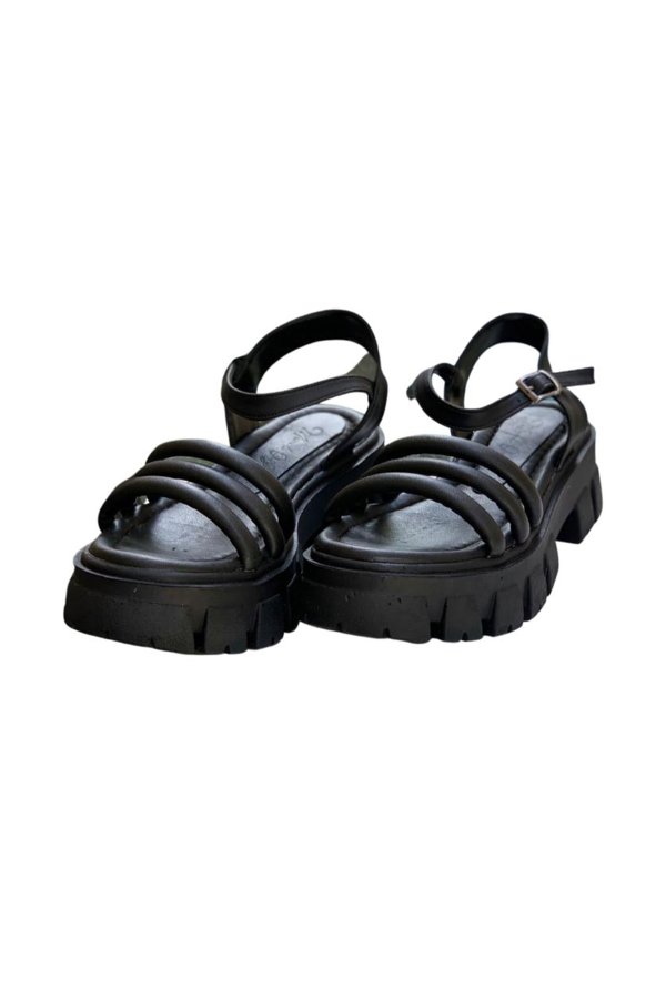 İnce Üç Bantlı Sandalet