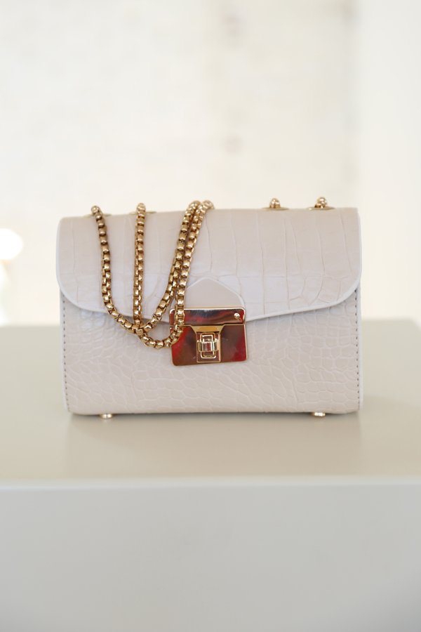 Gold Tokalı Kroko Çanta