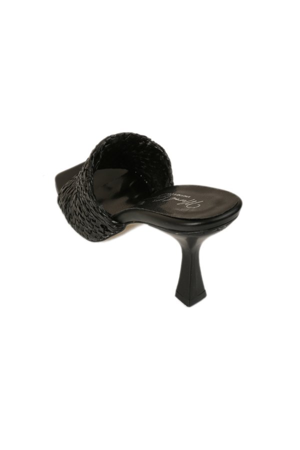 Hasır Bantlı Topuklu Terlik