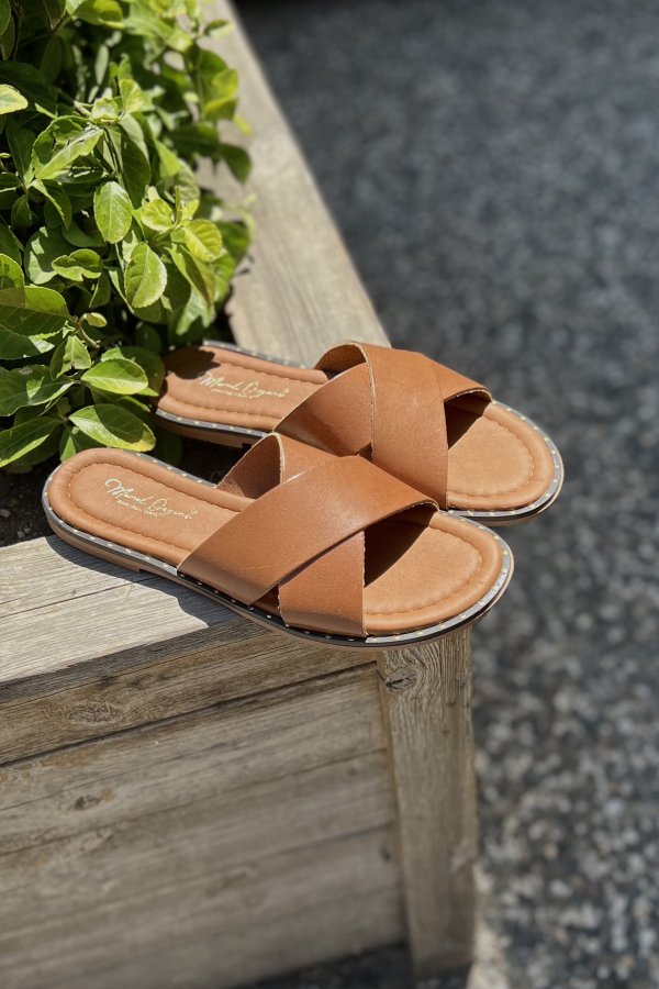 Çapraz Bantlı Düz Terlik