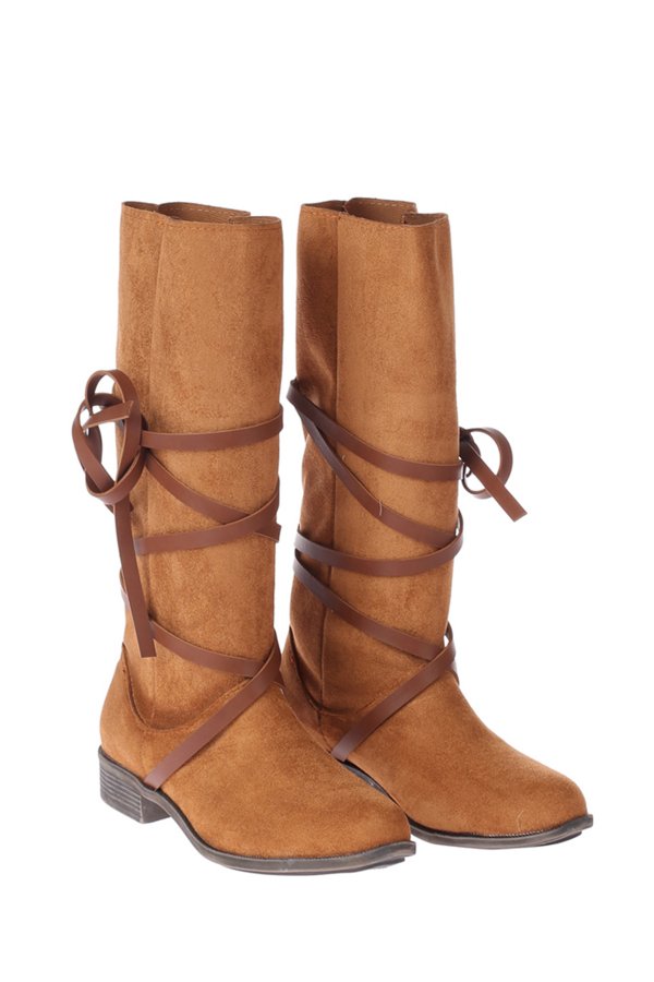 Süet Bağcık Model Çizme