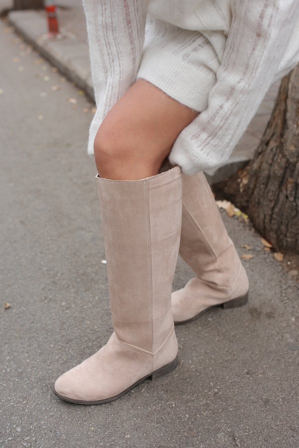 Süet Binici Çizme