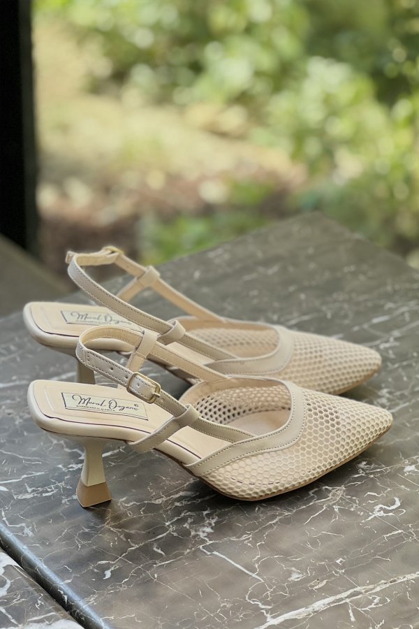 File Detaylı Topuklu Ayakkabı