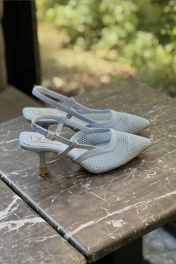 File Detaylı Topuklu Ayakkabı