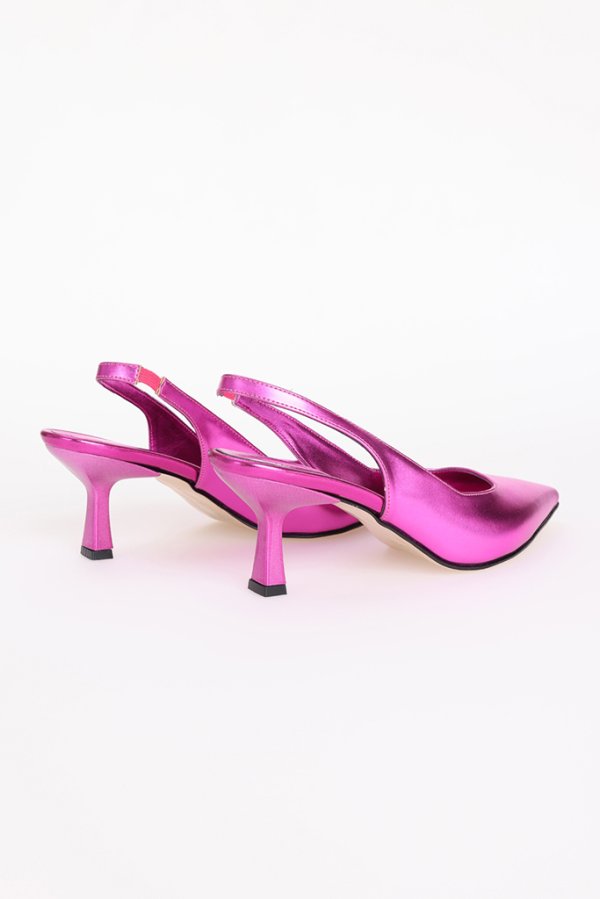 Arkası Açık Topuklu Ayakkabı