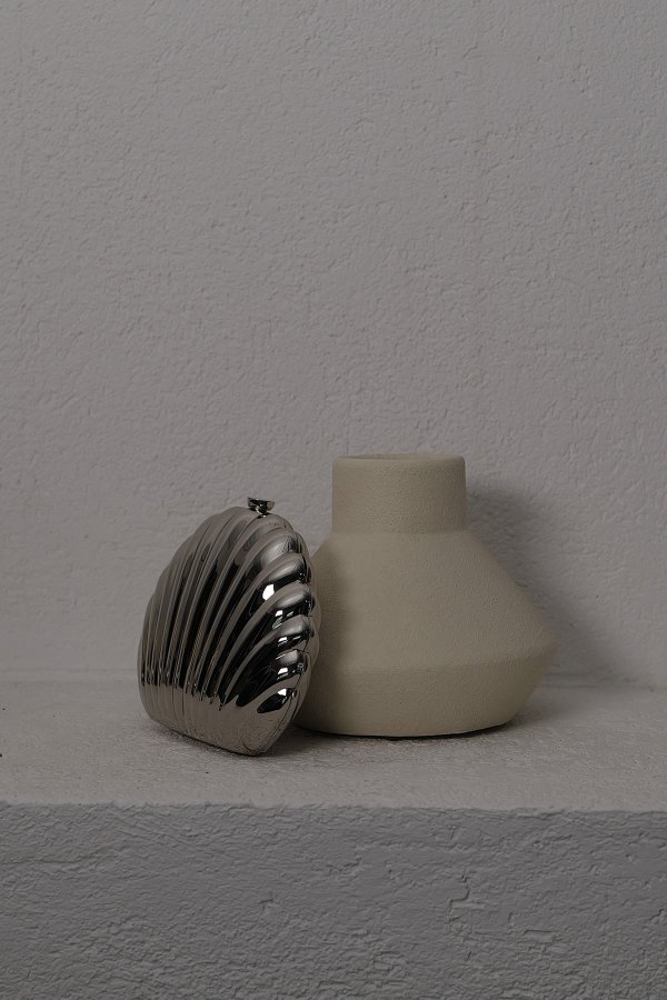 Metalik Deniz Kabuğu Çanta