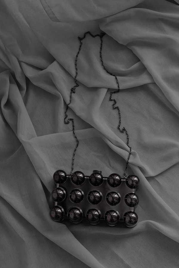 Metalik Dikdörtgen Çanta