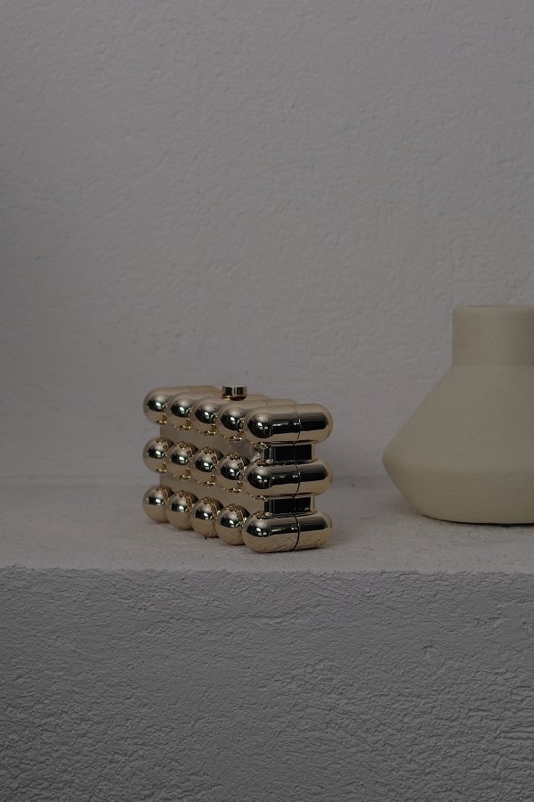 Metalik Dikdörtgen Çanta