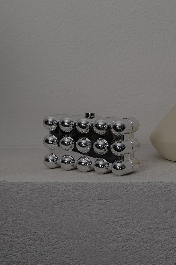 Metalik Dikdörtgen Çanta