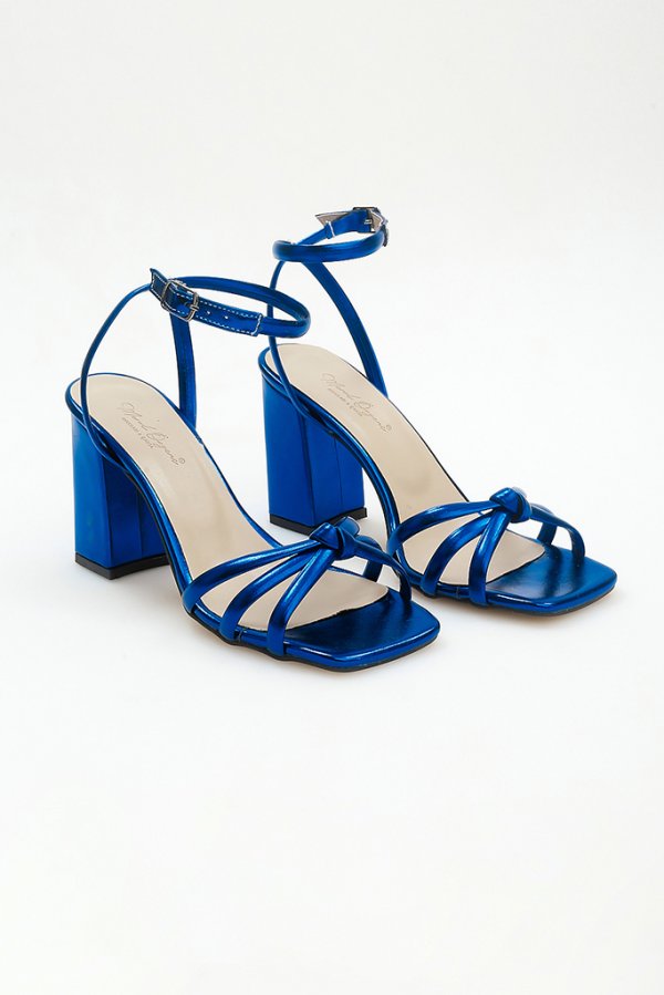 Düğüm Bantlı Topuklu Ayakkabı