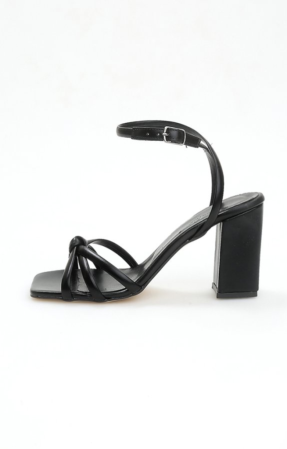 Düğüm Bantlı Topuklu Ayakkabı