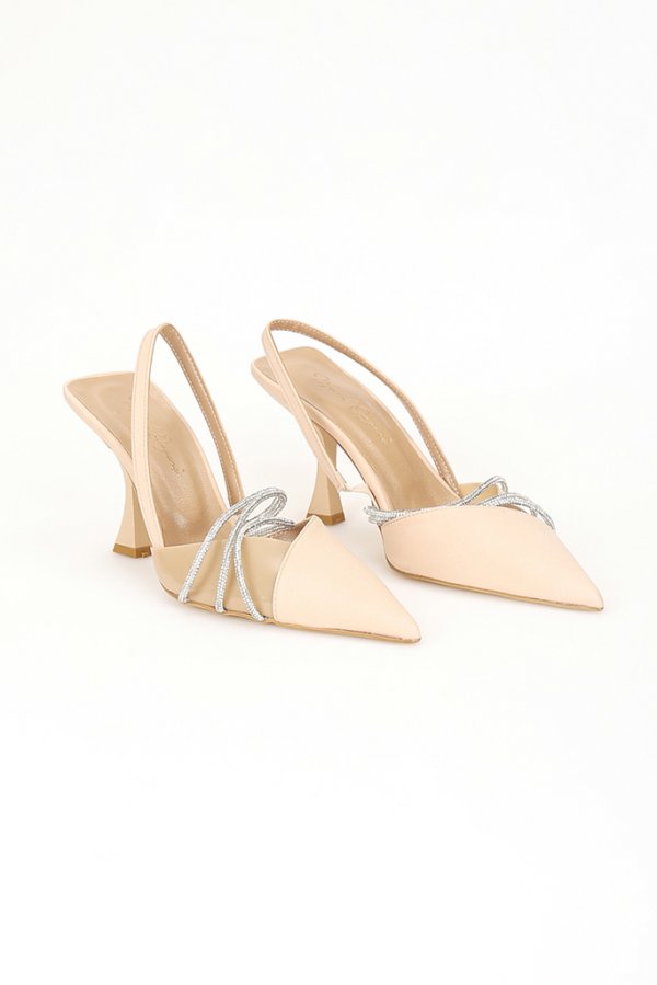 Taş Bant Detaylı Topuklu Ayakkabı