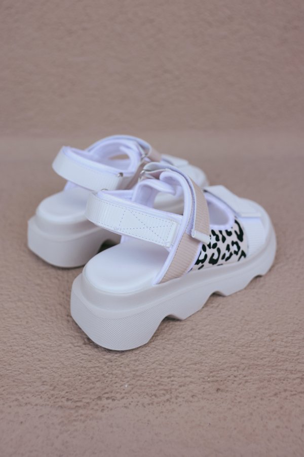 Leopar Detaylı Sandalet