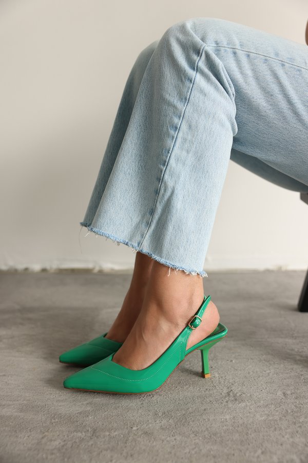 Dikiş Detaylı Topuklu Ayakkabı