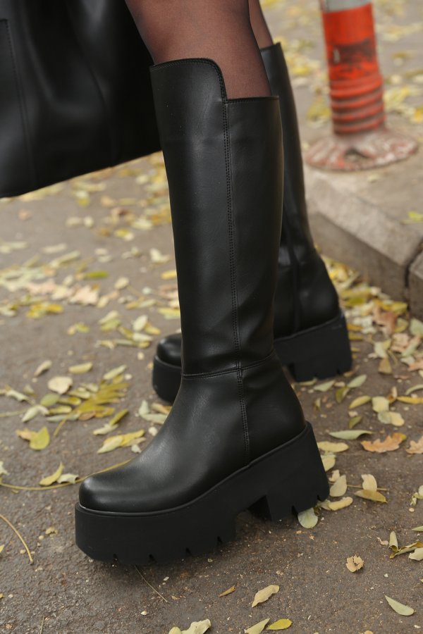 Platform Topuk Çizme