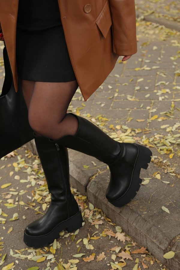 Platform Topuk Çizme