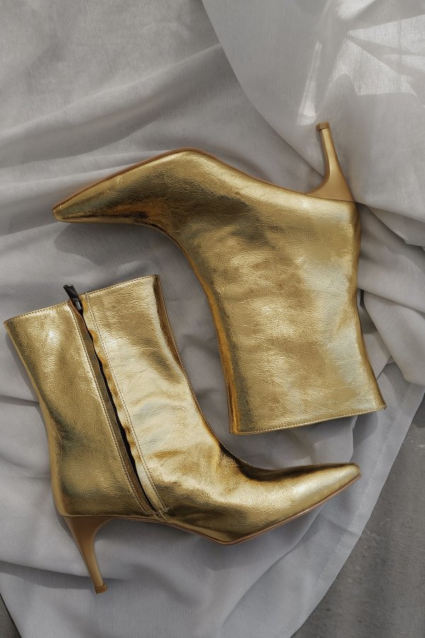 Yandan Fermuarlı İnce Topuk Bot