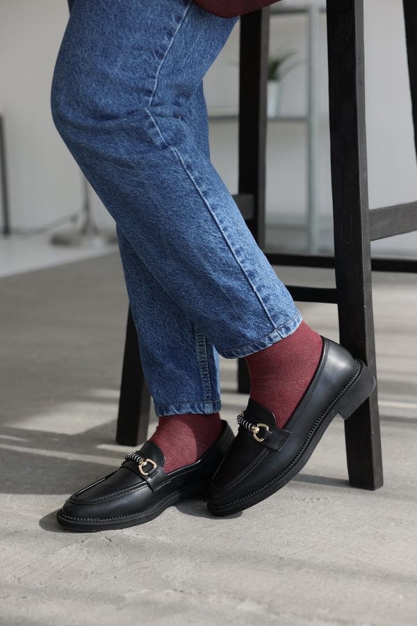 Taş Detaylı Loafer