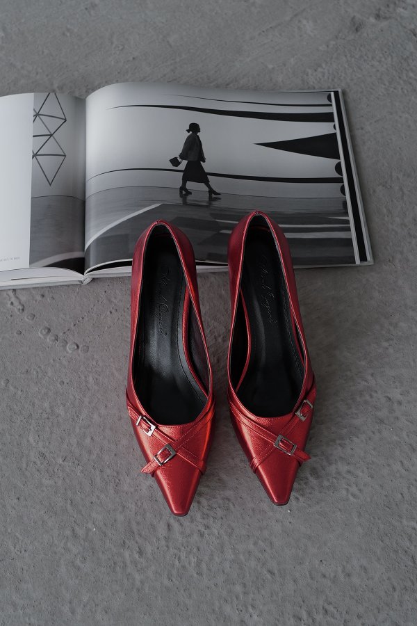 Çapraz Kemer Bantlı Stiletto