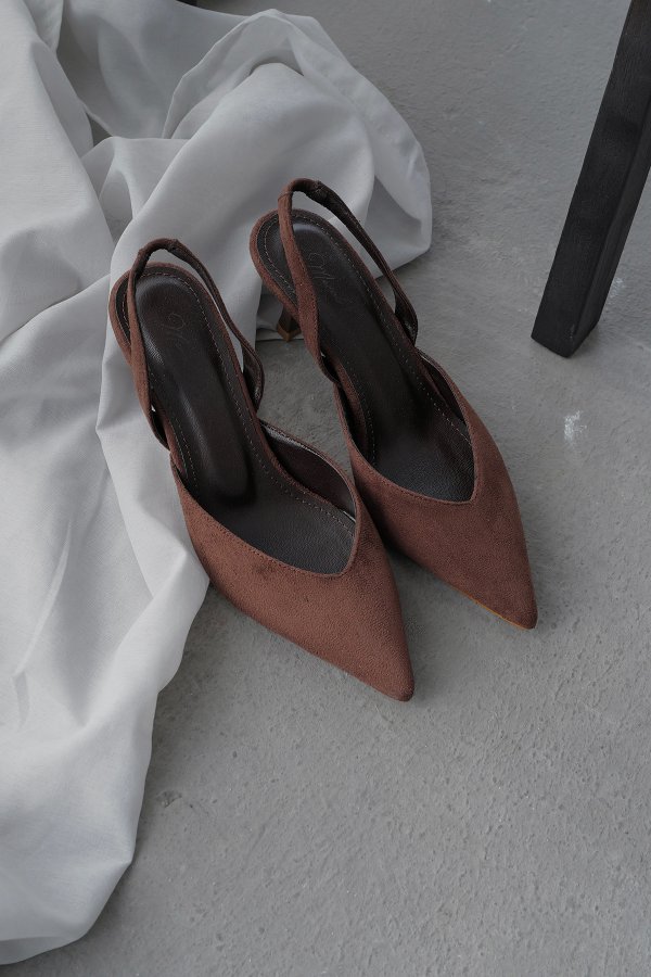 Arkası Açık  Model Topuklu Ayakkabı