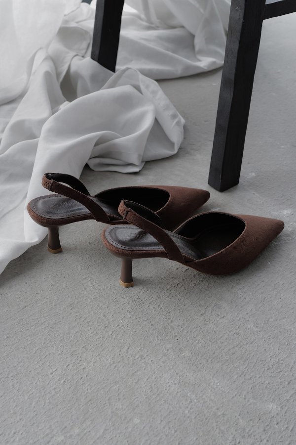 Arkası Açık  Model Topuklu Ayakkabı