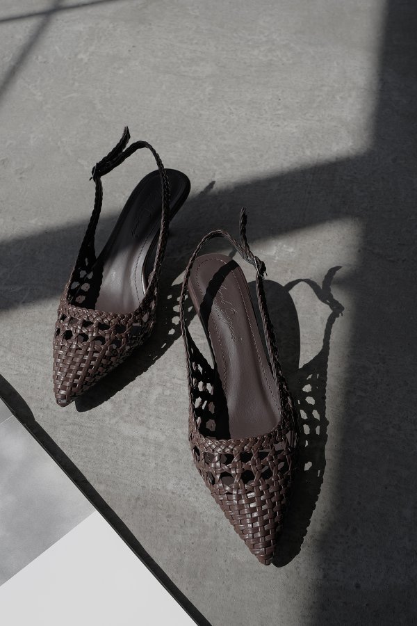 Örgü Model Topuklu Ayakkabı