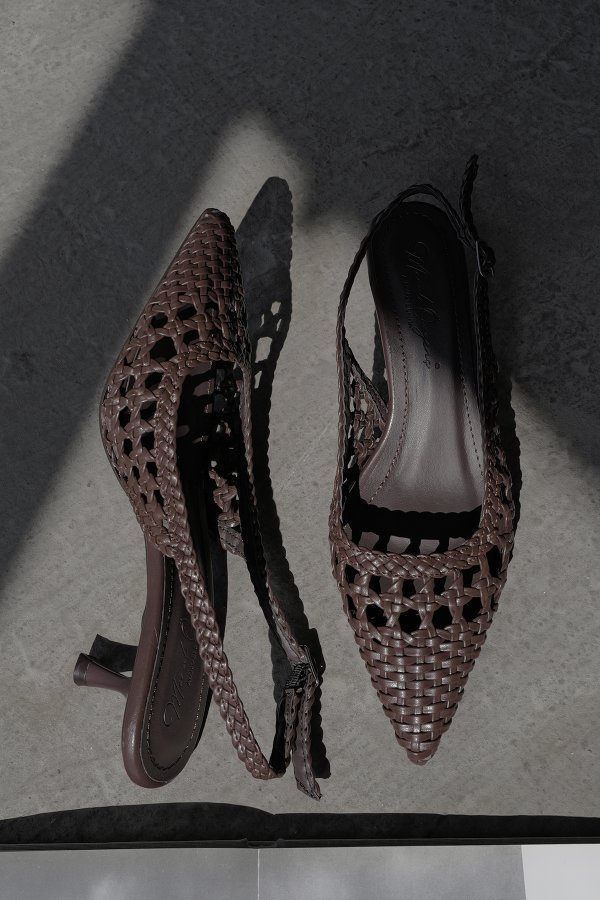 Örgü Model Topuklu Ayakkabı