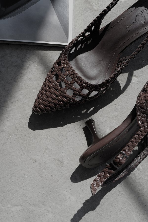 Örgü Model Topuklu Ayakkabı