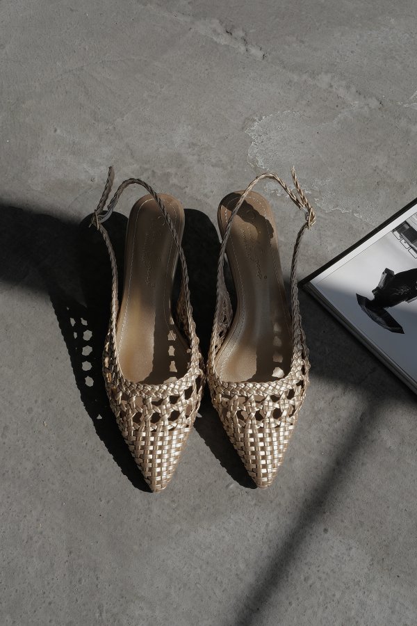 Örgü Model Topuklu Ayakkabı
