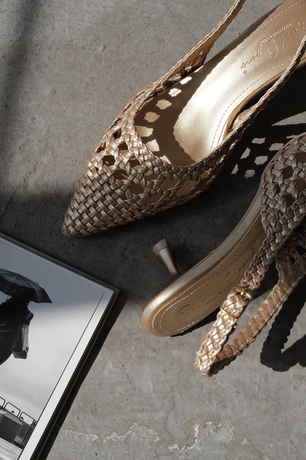 Örgü Model Topuklu Ayakkabı