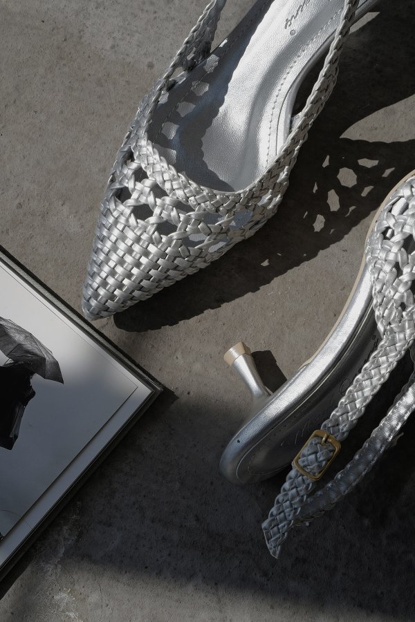 Örgü Model Topuklu Ayakkabı