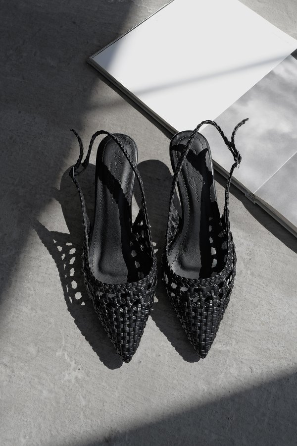 Örgü Model Topuklu Ayakkabı