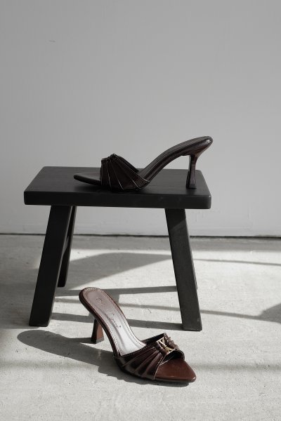 Drape Model Topuklu Terlik