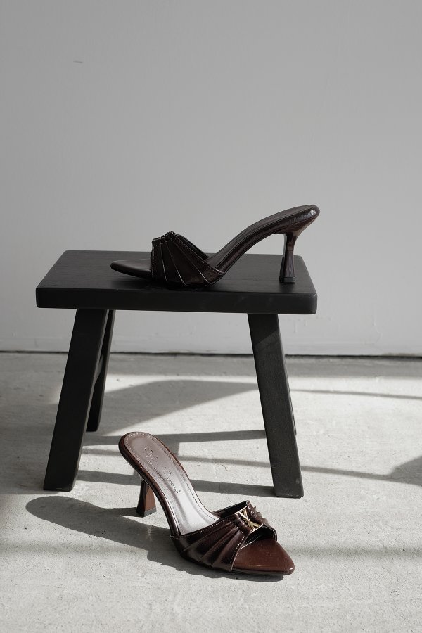 Drape Model Topuklu Terlik