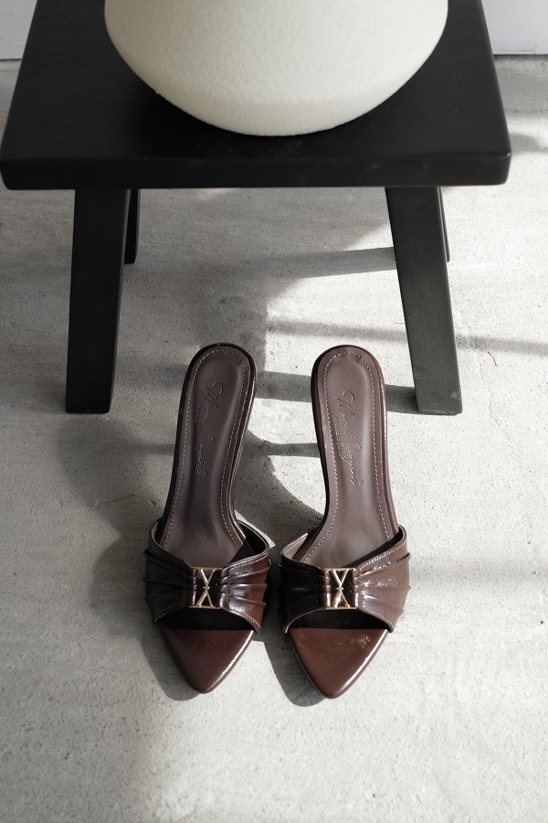 Drape Model Topuklu Terlik