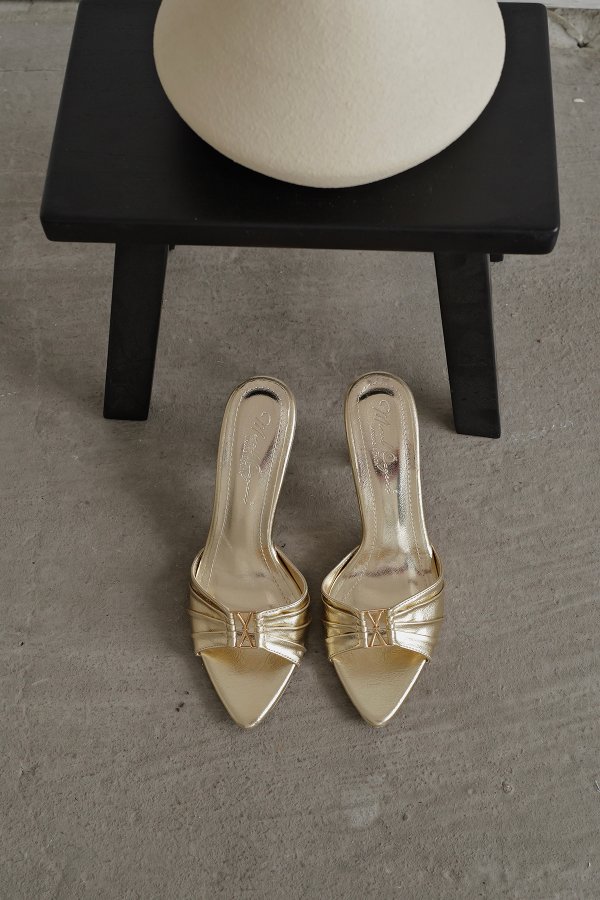 Drape Model Topuklu Terlik