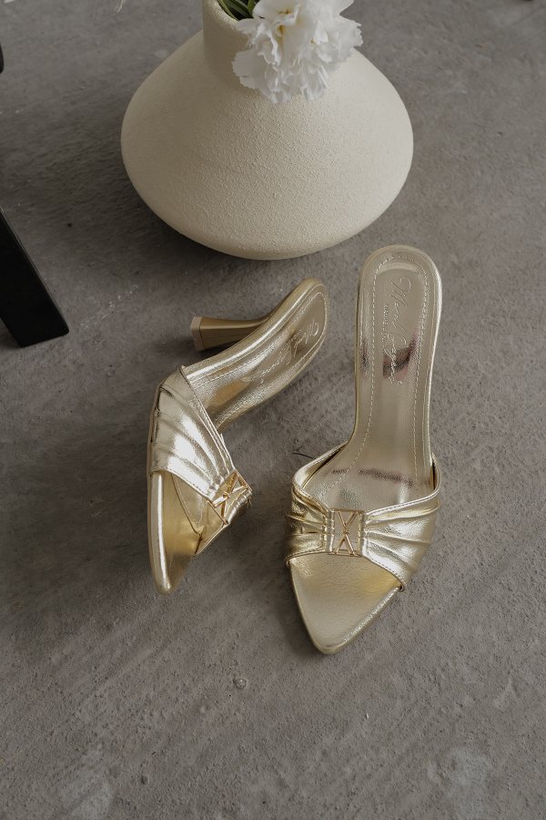 Drape Model Topuklu Terlik