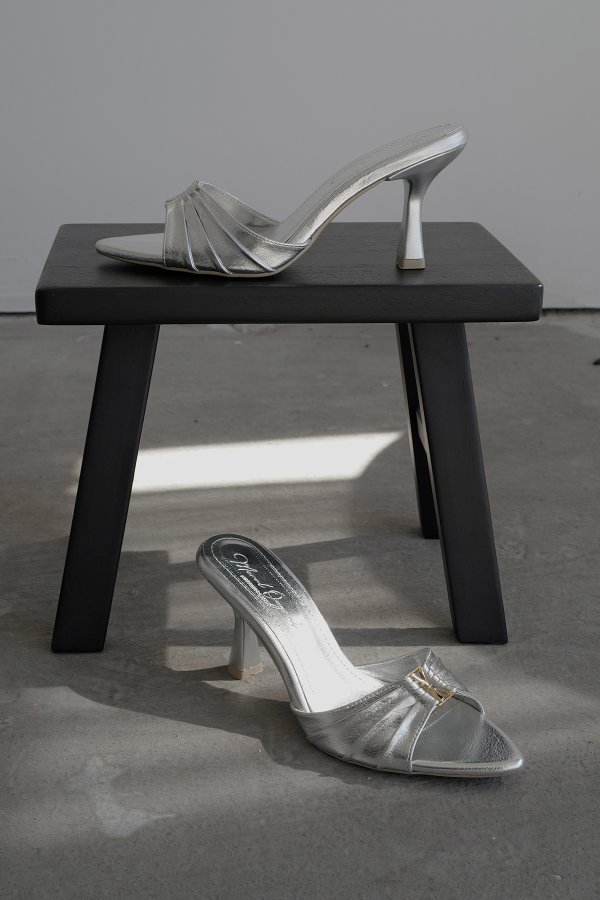 Drape Model Topuklu Terlik