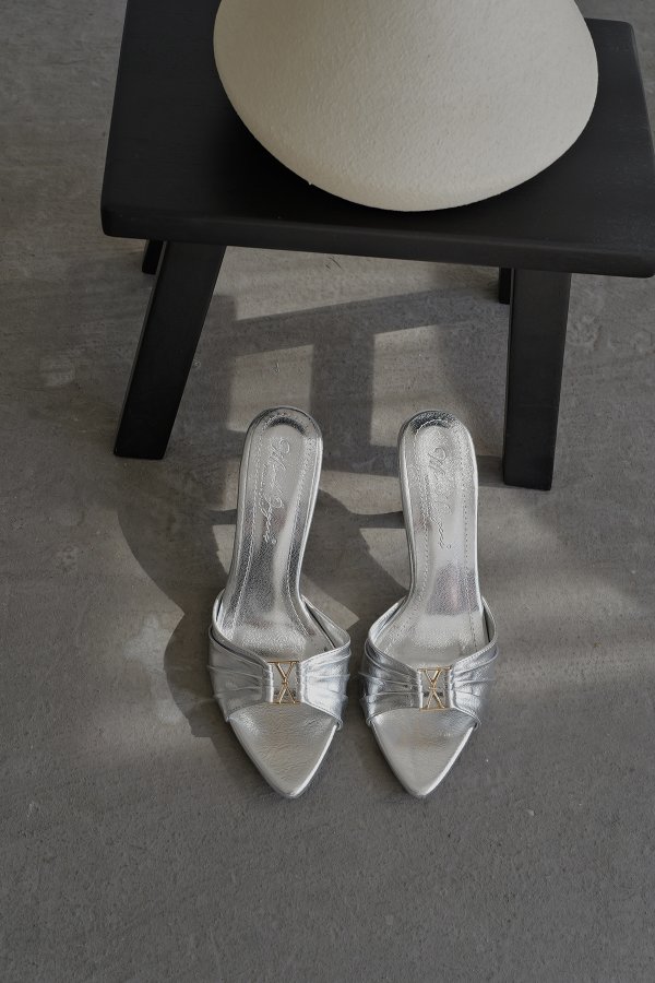 Drape Model Topuklu Terlik